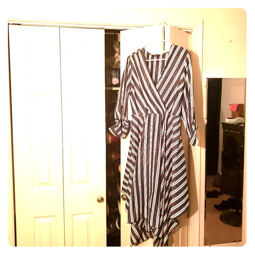 Asymmetrical hem dress